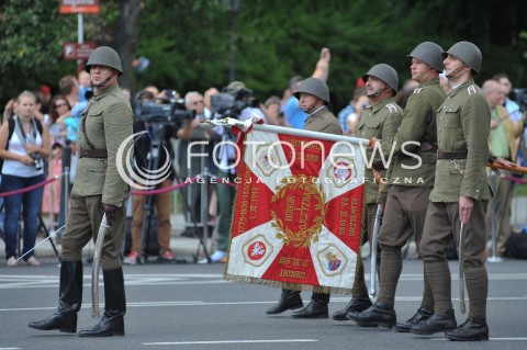 15.08.2014 WARSZAWA<br />OBCHODY SWIETA WOJSKA POLSKIEGO W WARSZAWIE<br />UROCZYSTOSCI PANSTWOWE<br />N/Z ZOLNIERZE GRUPY REKONSTRUKCYJNE<br /> 