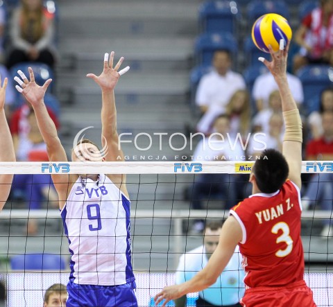  16.08.2014 KRAKOW ARENA<br />XII MEMORIAL HUBERTA JERZEGO WAGNERA<br />MECZ CHINY - ROSJA<br />N/Z ALEXEY SPIRIDONOV <br /> 