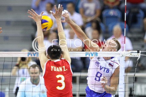  16.08.2014 KRAKOW ARENA<br />XII MEMORIAL HUBERTA JERZEGO WAGNERA<br />MECZ CHINY - ROSJA<br />N/Z ALEXEY SPIRIDONOV <br /> 