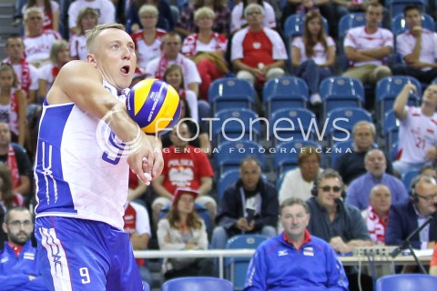  16.08.2014 KRAKOW ARENA<br />XII MEMORIAL HUBERTA JERZEGO WAGNERA<br />MECZ CHINY - ROSJA<br />N/Z ALEXEY SPIRIDONOV SYLWETKA <br /> 