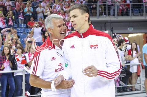  16.08.2014 KRAKOW ARENA<br />XII MEMORIAL HUBERTA JERZEGO WAGNERA<br />MECZ POLSKA - BULGARIA<br />N/Z MARIUSZ WLAZLY ANDRZEJ WOLKOWYCKI<br /> 