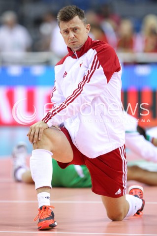  16.08.2014 KRAKOW ARENA<br />XII MEMORIAL HUBERTA JERZEGO WAGNERA<br />MECZ POLSKA - BULGARIA<br />N/Z KRZYSZTOF IGNACZAK SYLWETKA <br /> 