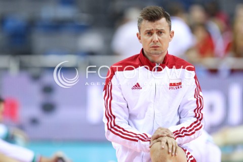  16.08.2014 KRAKOW ARENA<br />XII MEMORIAL HUBERTA JERZEGO WAGNERA<br />MECZ POLSKA - BULGARIA<br />N/Z KRZYSZTOF IGNACZAK SYLWETKA <br /> 
