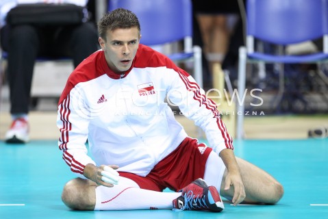  16.08.2014 KRAKOW ARENA<br />XII MEMORIAL HUBERTA JERZEGO WAGNERA<br />MECZ POLSKA - BULGARIA<br />N/Z MARIUSZ WLAZLY SYLWETKA <br /> 