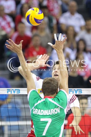  16.08.2014 KRAKOW ARENA<br />XII MEMORIAL HUBERTA JERZEGO WAGNERA<br />MECZ POLSKA - BULGARIA<br />N/Z MICHAL KUBIAK <br /> 