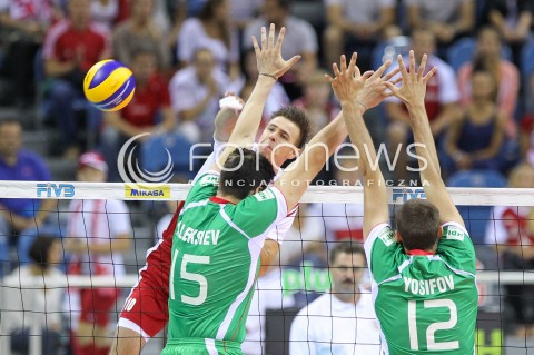  16.08.2014 KRAKOW ARENA<br />XII MEMORIAL HUBERTA JERZEGO WAGNERA<br />MECZ POLSKA - BULGARIA<br />N/Z MARIUSZ WLAZLY <br /> 