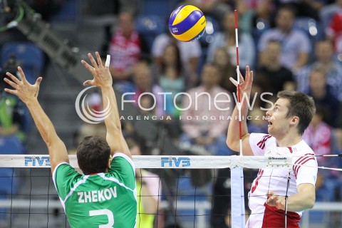  16.08.2014 KRAKOW ARENA<br />XII MEMORIAL HUBERTA JERZEGO WAGNERA<br />MECZ POLSKA - BULGARIA<br />N/Z MICHAL KUBIAK <br /> 