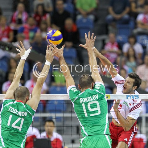  16.08.2014 KRAKOW ARENA<br />XII MEMORIAL HUBERTA JERZEGO WAGNERA<br />MECZ POLSKA - BULGARIA<br />N/Z MICHAL WINIARSKI <br /> 