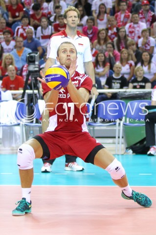  16.08.2014 KRAKOW ARENA<br />XII MEMORIAL HUBERTA JERZEGO WAGNERA<br />MECZ POLSKA - BULGARIA<br />N/Z PAWEL ZATORSKI SYLWETKA <br /> 