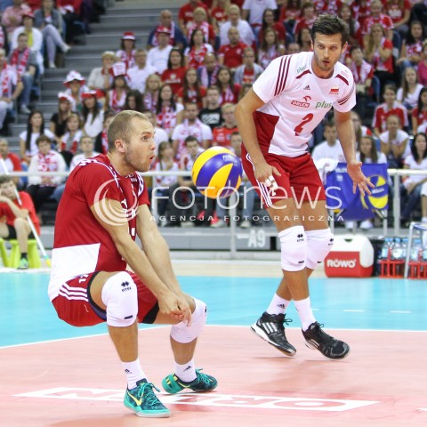  16.08.2014 KRAKOW ARENA<br />XII MEMORIAL HUBERTA JERZEGO WAGNERA<br />MECZ POLSKA - BULGARIA<br />N/Z PAWEL ZATORSKI MICHAL WINIARSKI <br /> 