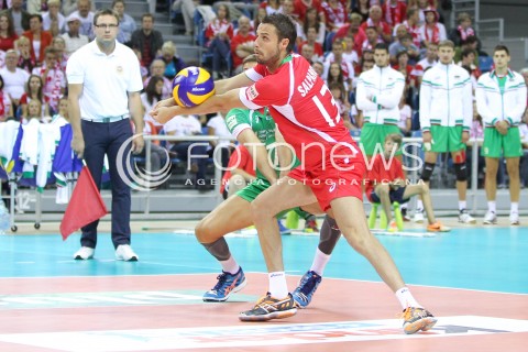  16.08.2014 KRAKOW ARENA<br />XII MEMORIAL HUBERTA JERZEGO WAGNERA<br />MECZ POLSKA - BULGARIA<br />N/Z TEODOR SALPAROV <br /> 