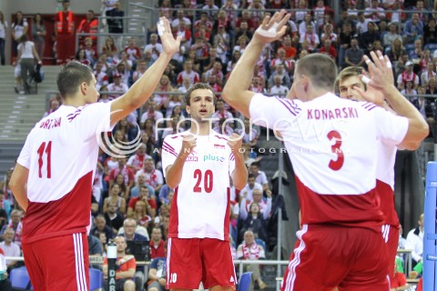  16.08.2014 KRAKOW ARENA<br />XII MEMORIAL HUBERTA JERZEGO WAGNERA<br />MECZ POLSKA - BULGARIA<br />N/Z MATEUSZ MIKA RADOSC EMOCJE <br /> 