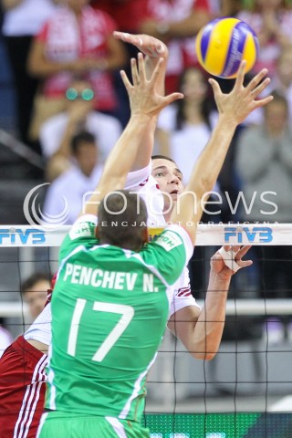  16.08.2014 KRAKOW ARENA<br />XII MEMORIAL HUBERTA JERZEGO WAGNERA<br />MECZ POLSKA - BULGARIA<br />N/Z DAWID KONARSKI <br /> 