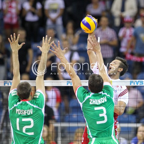  16.08.2014 KRAKOW ARENA<br />XII MEMORIAL HUBERTA JERZEGO WAGNERA<br />MECZ POLSKA - BULGARIA<br />N/Z MICHAL WINIARSKI <br /> 