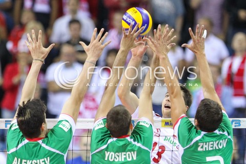  16.08.2014 KRAKOW ARENA<br />XII MEMORIAL HUBERTA JERZEGO WAGNERA<br />MECZ POLSKA - BULGARIA<br />N/Z MICHAL KUBIAK <br /> 