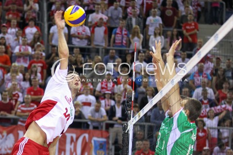  16.08.2014 KRAKOW ARENA<br />XII MEMORIAL HUBERTA JERZEGO WAGNERA<br />MECZ POLSKA - BULGARIA<br />N/Z MATEUSZ MIKA <br /> 