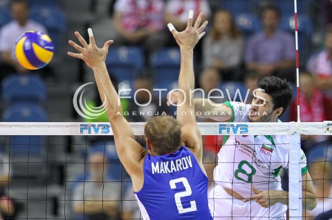  17.08.2014 KRAKOW ARENA<br />XII MEMORIAL HUBERTA JERZEGO WAGNERA<br />MECZ BULGARIA - ROSJA<br />N/Z TODOR SKRIMOV <br /> 