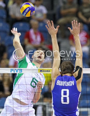  17.08.2014 KRAKOW ARENA<br />XII MEMORIAL HUBERTA JERZEGO WAGNERA<br />MECZ BULGARIA - ROSJA<br />N/Z DANAIL MILUSHEV <br /> 