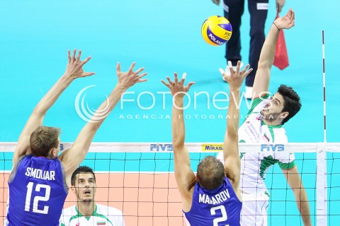  17.08.2014 KRAKOW ARENA<br />XII MEMORIAL HUBERTA JERZEGO WAGNERA<br />MECZ BULGARIA - ROSJA<br />N/Z TODOR SKRIMOV <br /> 