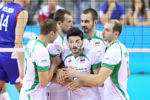  17.08.2014 KRAKOW ARENA<br />XII MEMORIAL HUBERTA JERZEGO WAGNERA<br />MECZ BULGARIA - ROSJA<br />N/Z TODOR SKRIMOV <br /> 