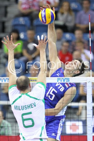  17.08.2014 KRAKOW ARENA<br />XII MEMORIAL HUBERTA JERZEGO WAGNERA<br />MECZ BULGARIA - ROSJA<br />N/Z DMITRIY ILINYKH <br /> 