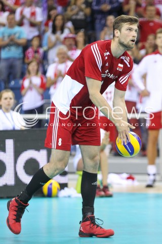  17.08.2014 KRAKOW ARENA<br />XII MEMORIAL HUBERTA JERZEGO WAGNERA<br />MECZ POLSKA - CHINY<br />N/Z ANDRZEJ WRONA SYLWETKA <br /> 