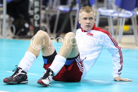  17.08.2014 KRAKOW ARENA<br />XII MEMORIAL HUBERTA JERZEGO WAGNERA<br />MECZ POLSKA - CHINY<br />N/Z PAWEL ZAGUMNY SYLWETKA <br /> 