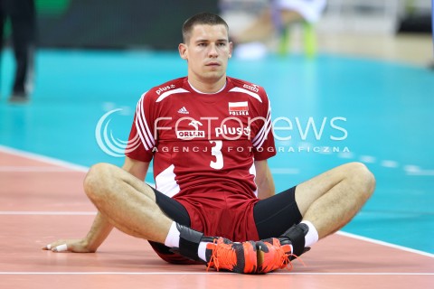  17.08.2014 KRAKOW ARENA<br />XII MEMORIAL HUBERTA JERZEGO WAGNERA<br />MECZ POLSKA - CHINY<br />N/Z DAWID KONARSKI SYLWETKA <br /> 