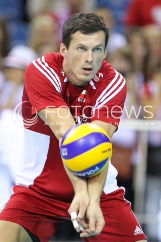  17.08.2014 KRAKOW ARENA<br />XII MEMORIAL HUBERTA JERZEGO WAGNERA<br />MECZ POLSKA - CHINY<br />N/Z RAFAL BUSZEK SYLWETKA <br /> 