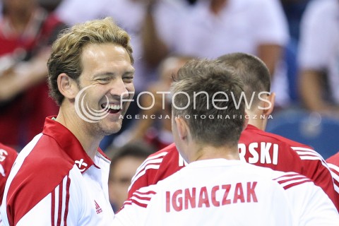  17.08.2014 KRAKOW ARENA<br />XII MEMORIAL HUBERTA JERZEGO WAGNERA<br />MECZ POLSKA - CHINY<br />N/Z STEPHANE ANTIGA - TRENER ( HEAD COACH ) KRZYSZTOF IGNACZAK <br /> 