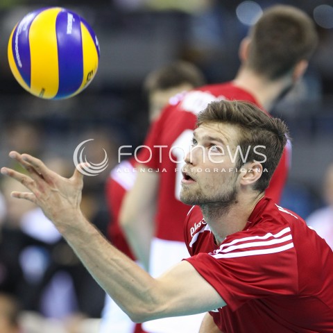  17.08.2014 KRAKOW ARENA<br />XII MEMORIAL HUBERTA JERZEGO WAGNERA<br />MECZ POLSKA - CHINY<br />N/Z ANDRZEJ WRONA SYLWETKA <br /> 