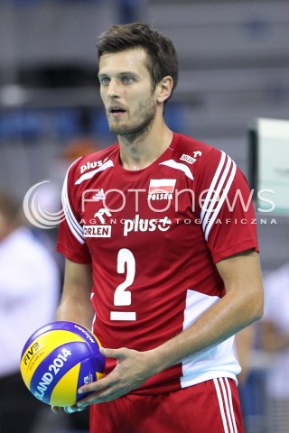  17.08.2014 KRAKOW ARENA<br />XII MEMORIAL HUBERTA JERZEGO WAGNERA<br />MECZ POLSKA - CHINY<br />N/Z MICHAL WINIARSKI SYLWETKA <br /> 