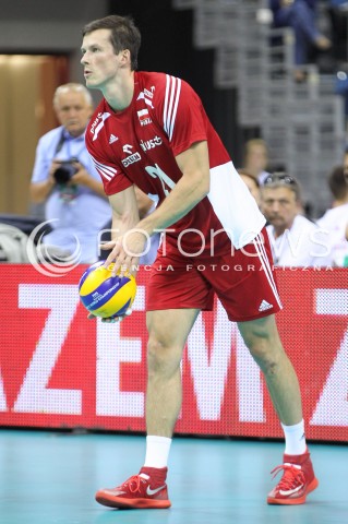  17.08.2014 KRAKOW ARENA<br />XII MEMORIAL HUBERTA JERZEGO WAGNERA<br />MECZ POLSKA - CHINY<br />N/Z RAFAL BUSZEK SYLWETKA <br /> 