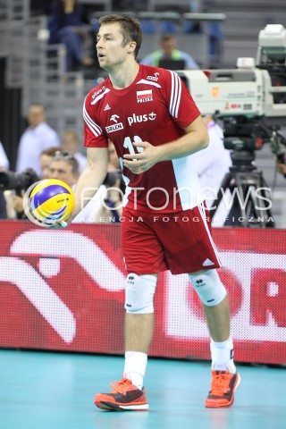  17.08.2014 KRAKOW ARENA<br />XII MEMORIAL HUBERTA JERZEGO WAGNERA<br />MECZ POLSKA - CHINY<br />N/Z MICHAL KUBIAK SYLWETKA <br /> 