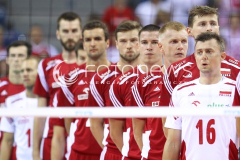  17.08.2014 KRAKOW ARENA<br />XII MEMORIAL HUBERTA JERZEGO WAGNERA<br />MECZ POLSKA - CHINY<br />N/Z REPREZENTACJA POLSKI KRZYSZTOF IGNACZAK PAWEL ZAGUMNY DAWID KONARSKI ANDRZEJ WRONA PIOTR NOWAKOWSKI <br /> 