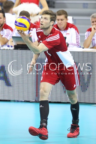  17.08.2014 KRAKOW ARENA<br />XII MEMORIAL HUBERTA JERZEGO WAGNERA<br />MECZ POLSKA - CHINY<br />N/Z ANDRZEJ WRONA SYLWETKA <br /> 