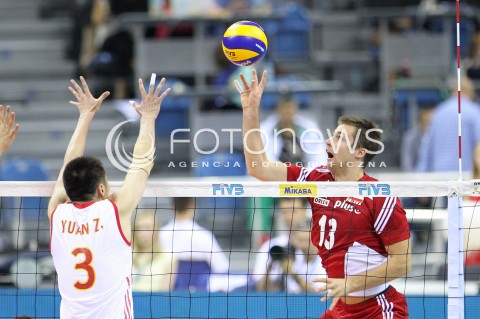 17.08.2014 KRAKOW ARENA<br />XII MEMORIAL HUBERTA JERZEGO WAGNERA<br />MECZ POLSKA - CHINY<br />N/Z MICHAL KUBIAK <br /> 