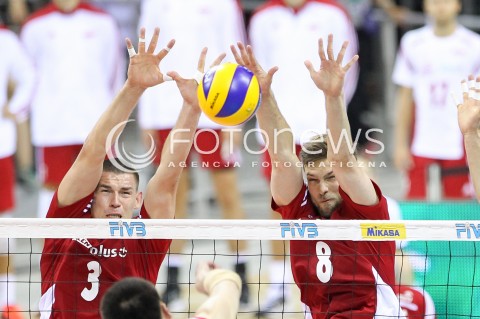  17.08.2014 KRAKOW ARENA<br />XII MEMORIAL HUBERTA JERZEGO WAGNERA<br />MECZ POLSKA - CHINY<br />N/Z DAWID KONARSKI ANDRZEJ WRONA <br /> 