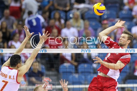  17.08.2014 KRAKOW ARENA<br />XII MEMORIAL HUBERTA JERZEGO WAGNERA<br />MECZ POLSKA - CHINY<br />N/Z ANDRZEJ WRONA <br /> 