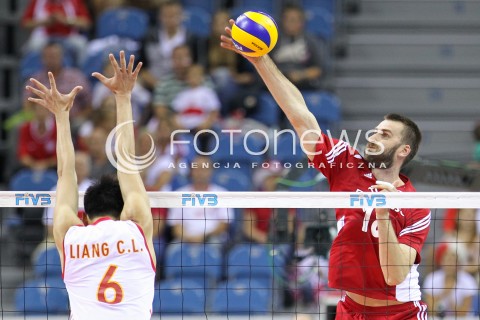  17.08.2014 KRAKOW ARENA<br />XII MEMORIAL HUBERTA JERZEGO WAGNERA<br />MECZ POLSKA - CHINY<br />N/Z MARCIN MOZDZONEK<br /> 