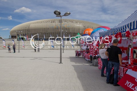  18.08.2014 KRAKOW ARENA<br />XII MEMORIAL HUBERTA JERZEGO WAGNERA<br />MECZ CHINY - BULGARIA<br />N/Z HALA KRAKOW ARENA WIDOK VIEW ZEWNATRZ<br /> 