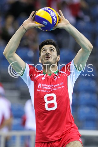  18.08.2014 KRAKOW ARENA<br />XII MEMORIAL HUBERTA JERZEGO WAGNERA<br />MECZ CHINY - BULGARIA<br />N/Z TODOR SKRIMOV SYLWETKA <br /> 