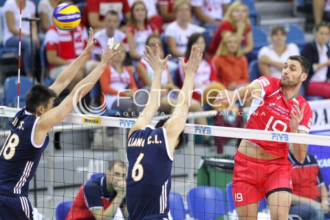  18.08.2014 KRAKOW ARENA<br />XII MEMORIAL HUBERTA JERZEGO WAGNERA<br />MECZ CHINY - BULGARIA<br />N/Z TSVETAN SOKOLOV <br /> 