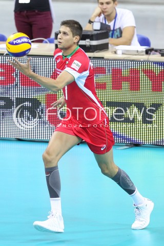  18.08.2014 KRAKOW ARENA<br />XII MEMORIAL HUBERTA JERZEGO WAGNERA<br />MECZ CHINY - BULGARIA<br />N/Z NIKOLAY PENCHEV SYLWETKA <br /> 