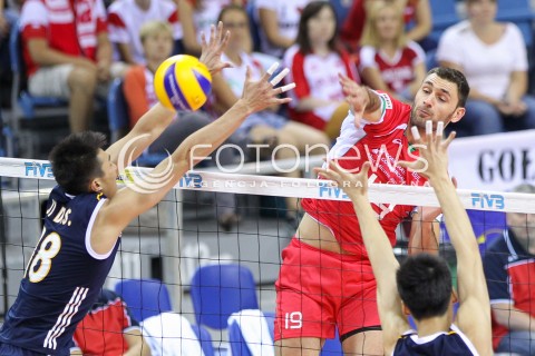  18.08.2014 KRAKOW ARENA<br />XII MEMORIAL HUBERTA JERZEGO WAGNERA<br />MECZ CHINY - BULGARIA<br />N/Z TSVETAN SOKOLOV <br /> 