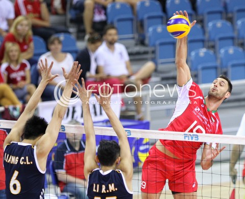  18.08.2014 KRAKOW ARENA<br />XII MEMORIAL HUBERTA JERZEGO WAGNERA<br />MECZ CHINY - BULGARIA<br />N/Z TSVETAN SOKOLOV <br /> 