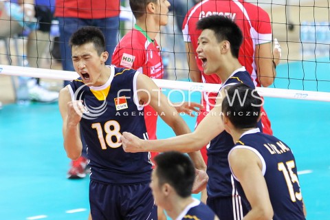  18.08.2014 KRAKOW ARENA<br />XII MEMORIAL HUBERTA JERZEGO WAGNERA<br />MECZ CHINY - BULGARIA<br />N/Z DAOSHUAI JI RADOSC EMOCJE <br /> 