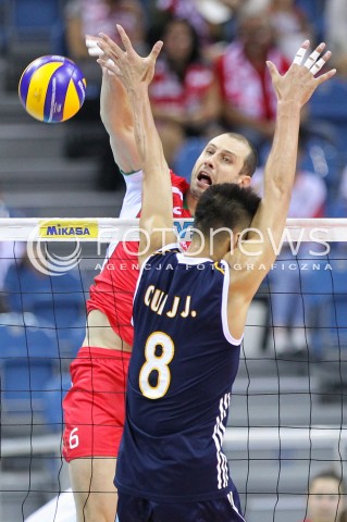  18.08.2014 KRAKOW ARENA<br />XII MEMORIAL HUBERTA JERZEGO WAGNERA<br />MECZ CHINY - BULGARIA<br />N/Z DANAIL MILUSHEV <br /> 