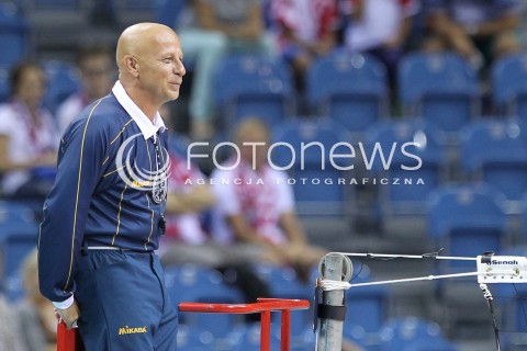  18.08.2014 KRAKOW ARENA<br />XII MEMORIAL HUBERTA JERZEGO WAGNERA<br />MECZ CHINY - BULGARIA<br />N/Z KRZYSZTOF SZMYDYNSKI SEDZIA SIATKARSKI<br /> 