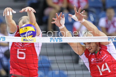  18.08.2014 KRAKOW ARENA<br />XII MEMORIAL HUBERTA JERZEGO WAGNERA<br />MECZ CHINY - BULGARIA<br />N/Z DANAIL MILUSHEV TEODOR TODOROV <br /> 